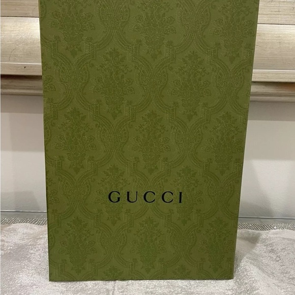 ❌ SOLD ❌ GUCCI BLACK QUILTED LACE UP LEATHER GG LOGO COMBAT BOOTS Size 39 - Picture 6 of 6